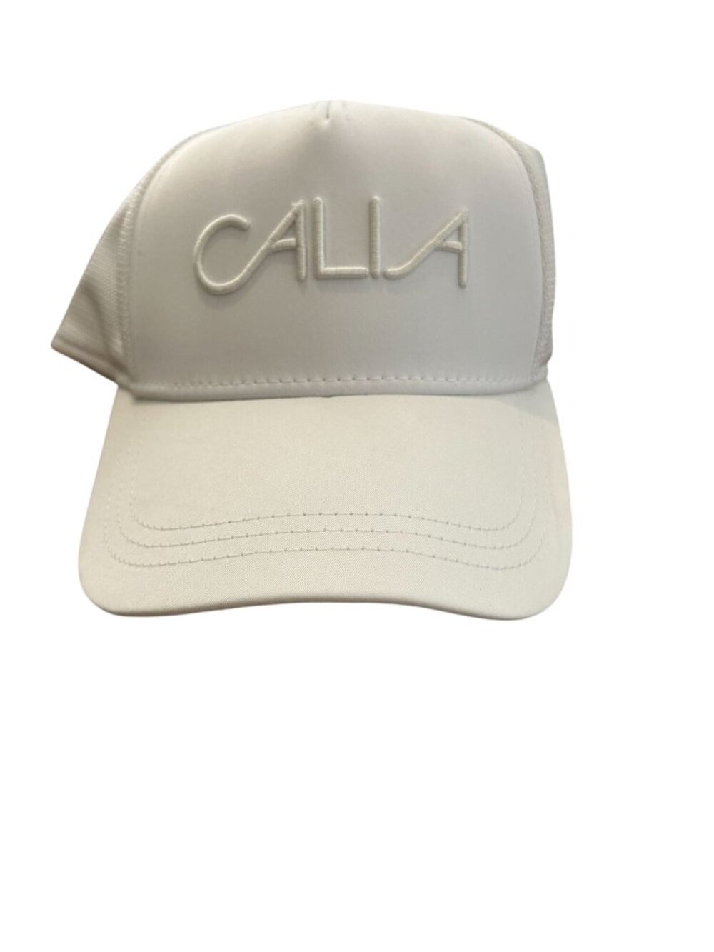 NWT Calia Women's Trucker Cap Pure White Adjustable Mesh Back Hat MSRP: $28